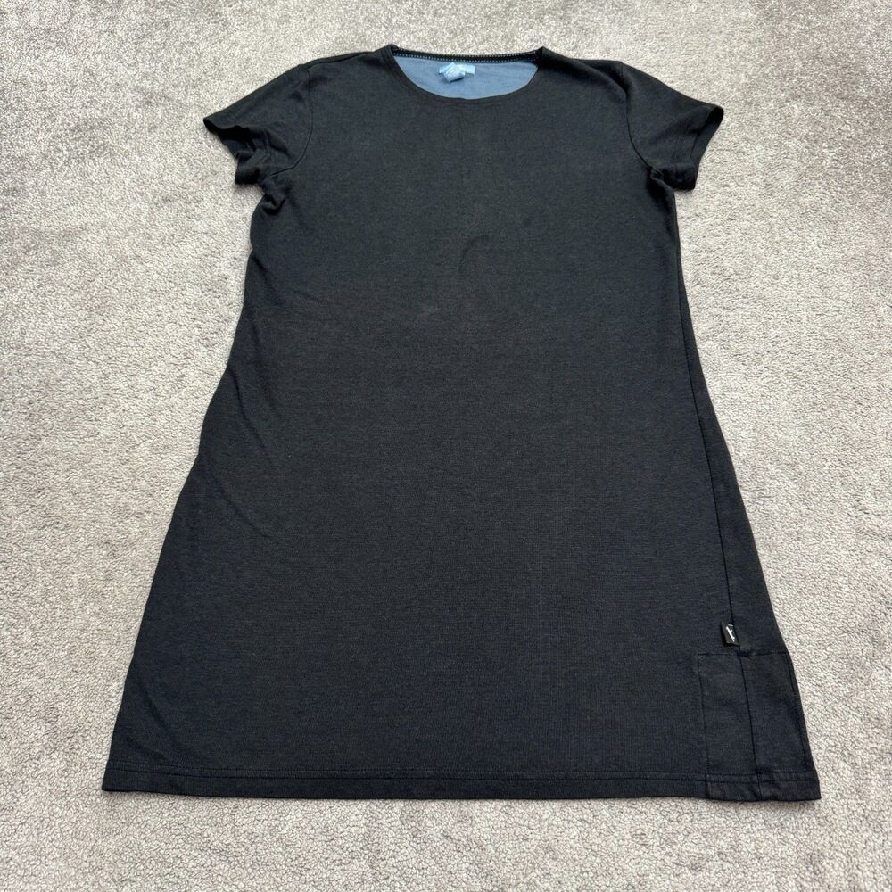 Horny Toad Shift Dress Womens Medium Gray Tencel Lyocell Stretch Pockets Casual